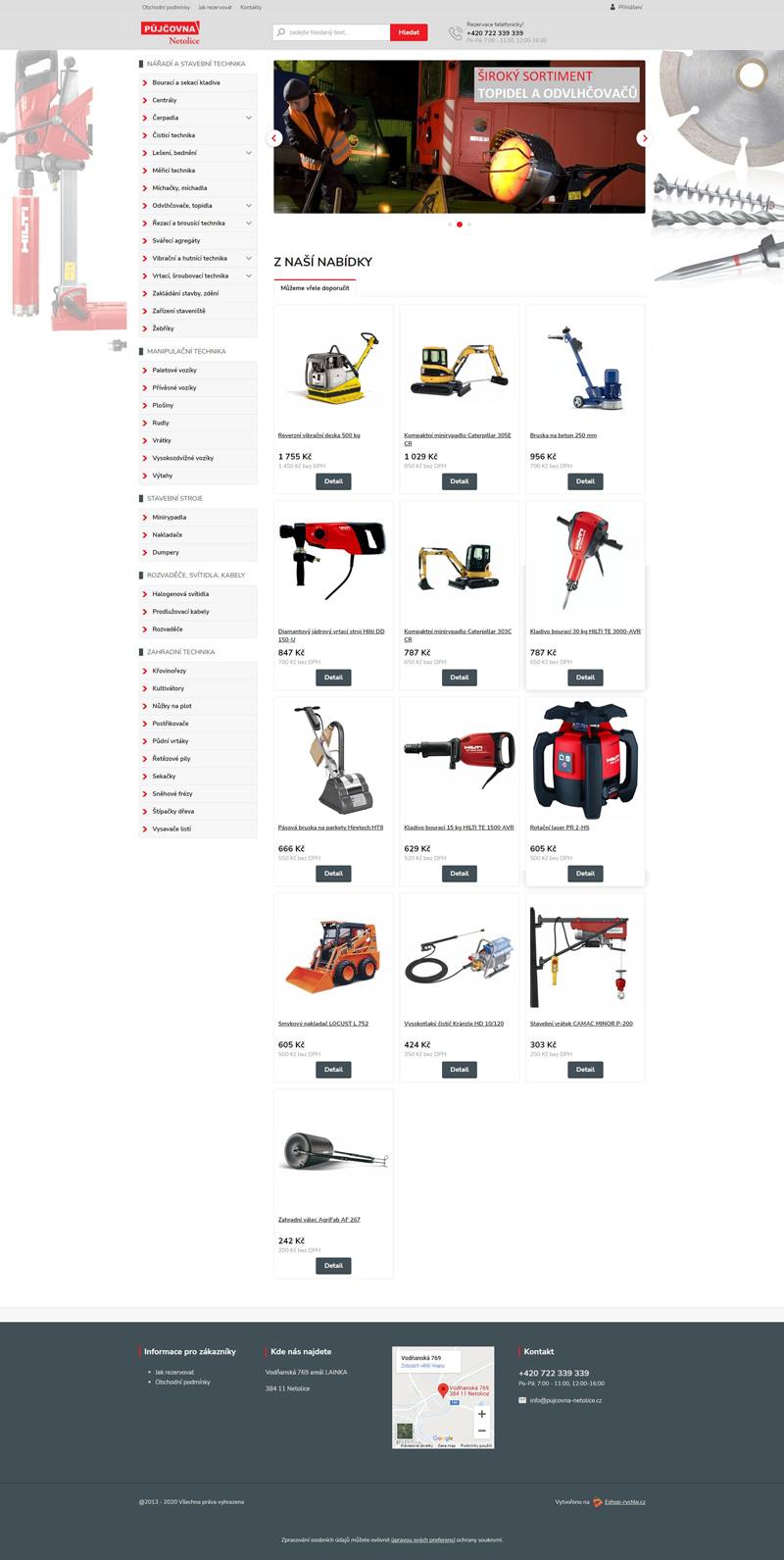 Půčovna Netolice - redesign webu